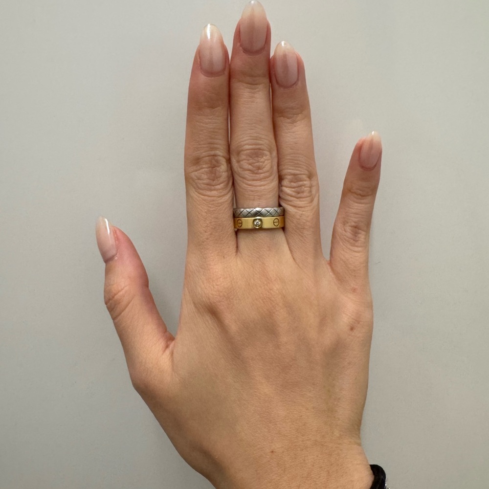 Chanel mini coco-crush ring in 18K white gold